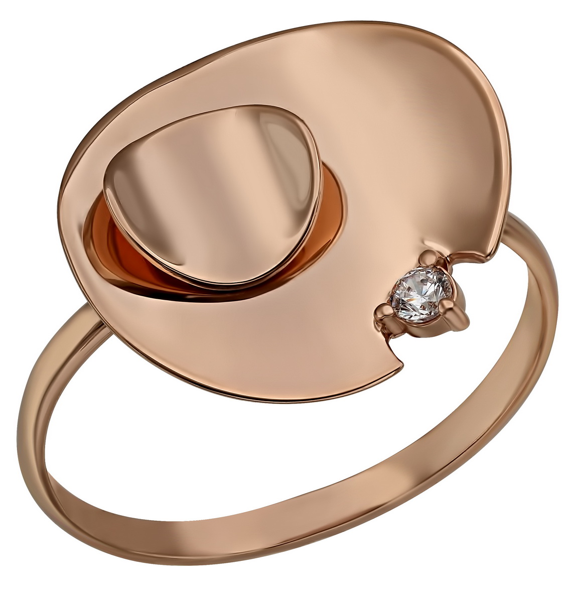 

Золотое кольцо с фианитом Tango Jewellery Company 380490 размер 17.5