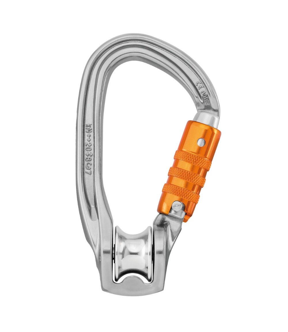 

Карабин с роликом Petzl Rollclip Z Triact-Lock grey/orange (P75 TL)