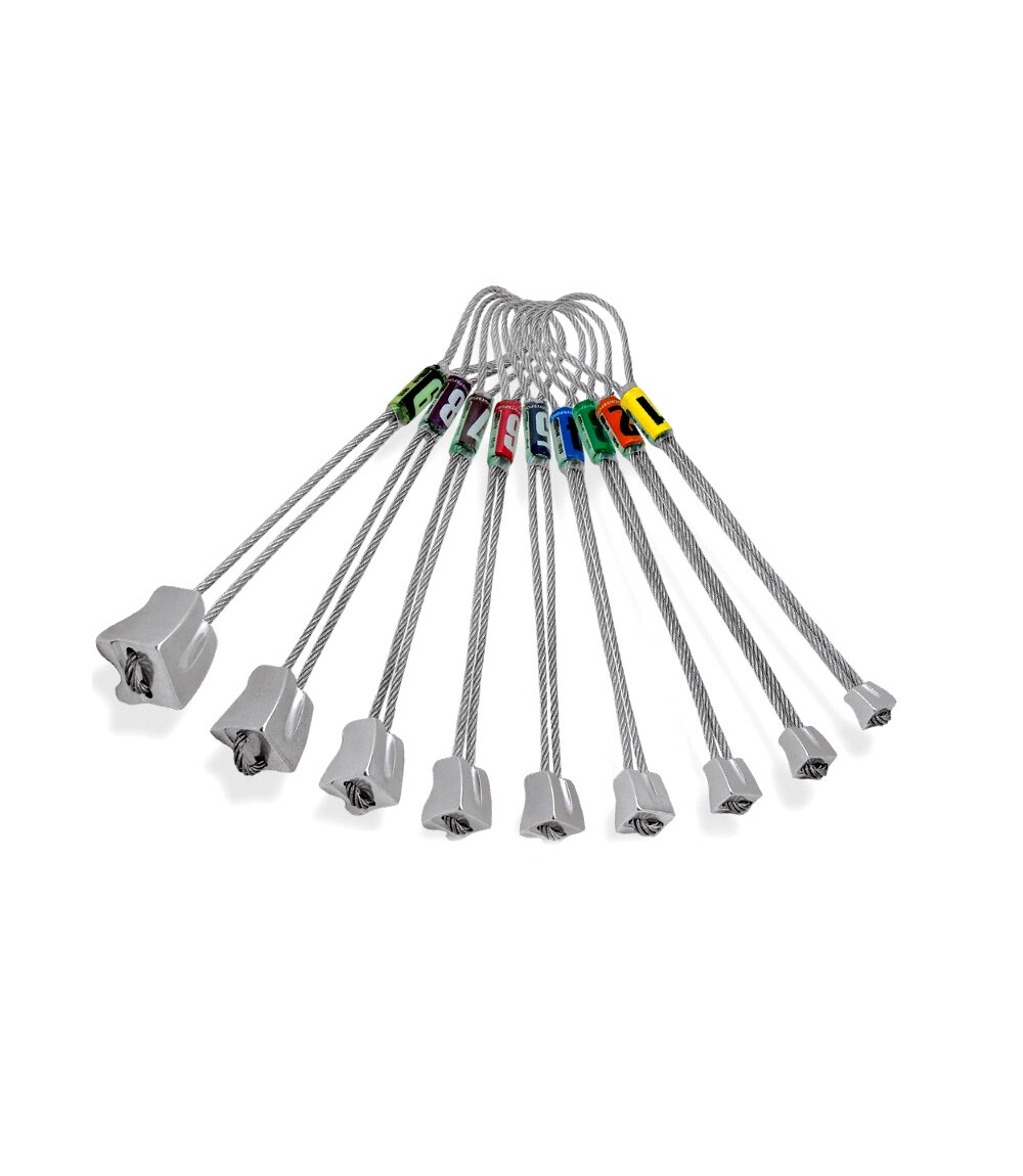 

Набор закладок Rock Empire Alu Nuts Set 1-9 grey (SFA019)