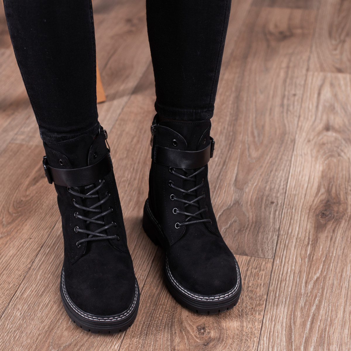 

Ботинки женские зимние Fashion Atticus 3350 39 размер 25 см Черный