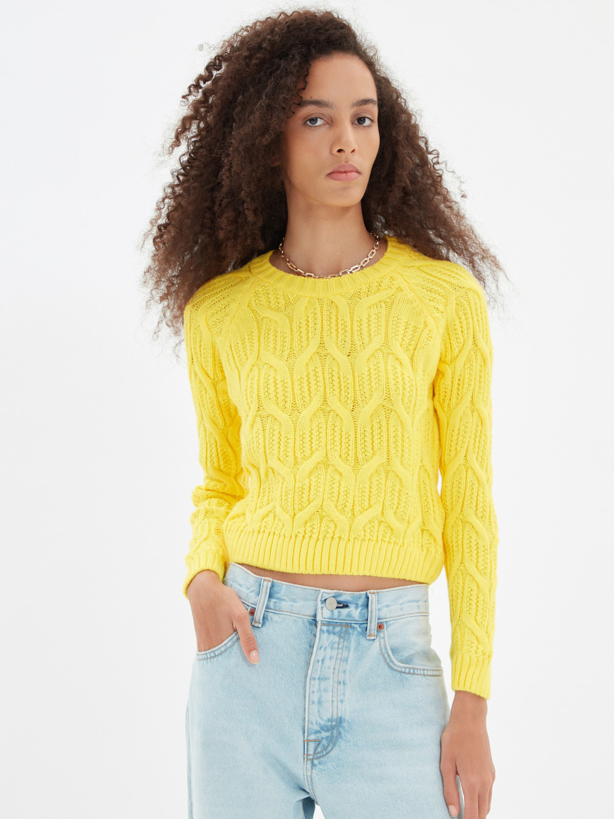 

Джемпер Trendyol TWOAW22KZ2504  Yellow, Джемпер Trendyol TWOAW22KZ2504 S Yellow
