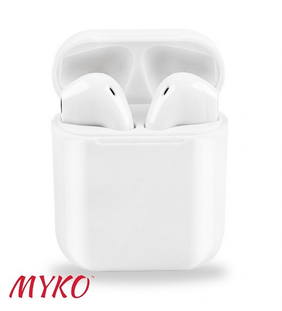 

Беспроводные Bluetooth наушники MYKO i9S-2gen TWS Bluetooth 5.0 Auto-connect с футляром и чехлом White