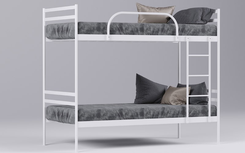 

Двухъярусная кровать Метакам Comfort Duo 190x90 Белый Глянец