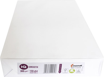 

Бумага офисная А4 IQ Smooth 300г/м2 150 л (9003974445731)