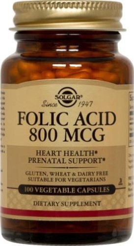 

Фолиевая кислота Solgar (Folic Acid) 800 мкг 100 капсул