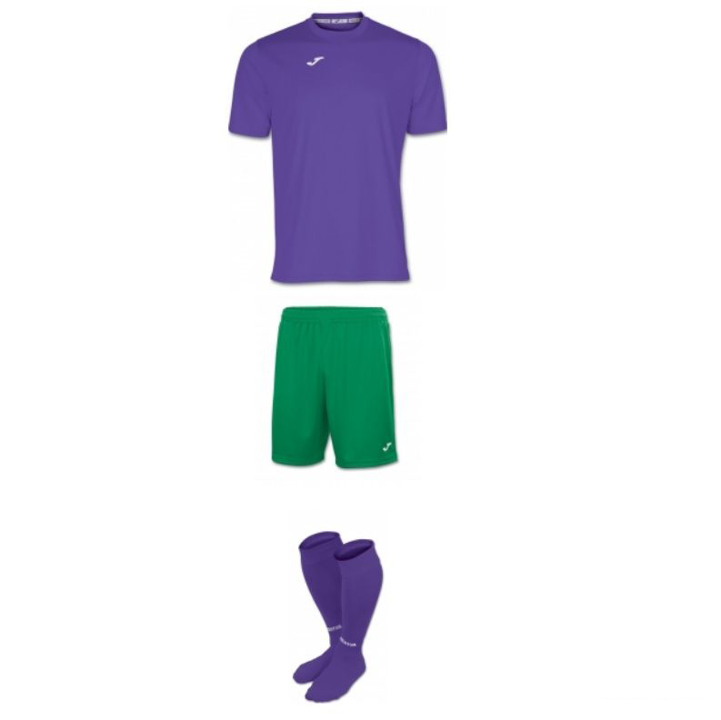 

Комплект футбольной формы фиолетовый Joma COMBI №22 L