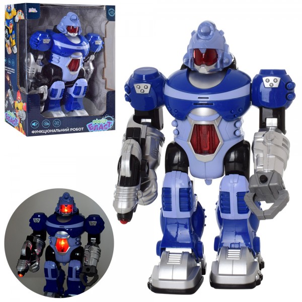 

Робот интерактивный A-Toys ходит свет звук Синий (UKA-A0103-3)