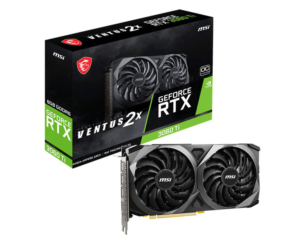 

Видеокарта MSI GeForce RTX 3060 Ti Ventus 2X OC 8GB GDDR6