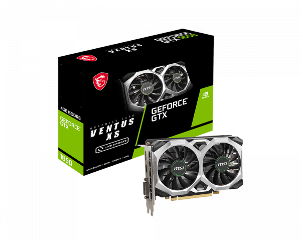 

Видеокарта MSI Geforce GTX 1650 Ventus XS OC V2 4GB GDDR6