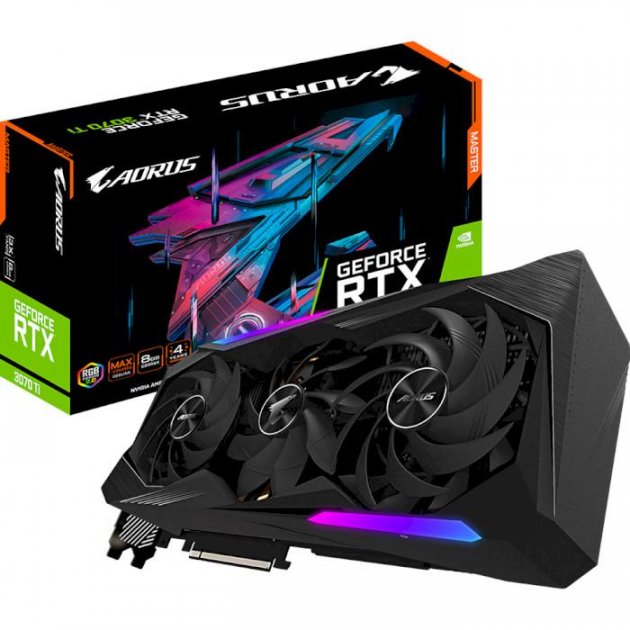 

Видеокарта Gigabyte GeForce RTX 3070 Ti AORUS MASTER 8GB (GVN307TAORUSM8GD)