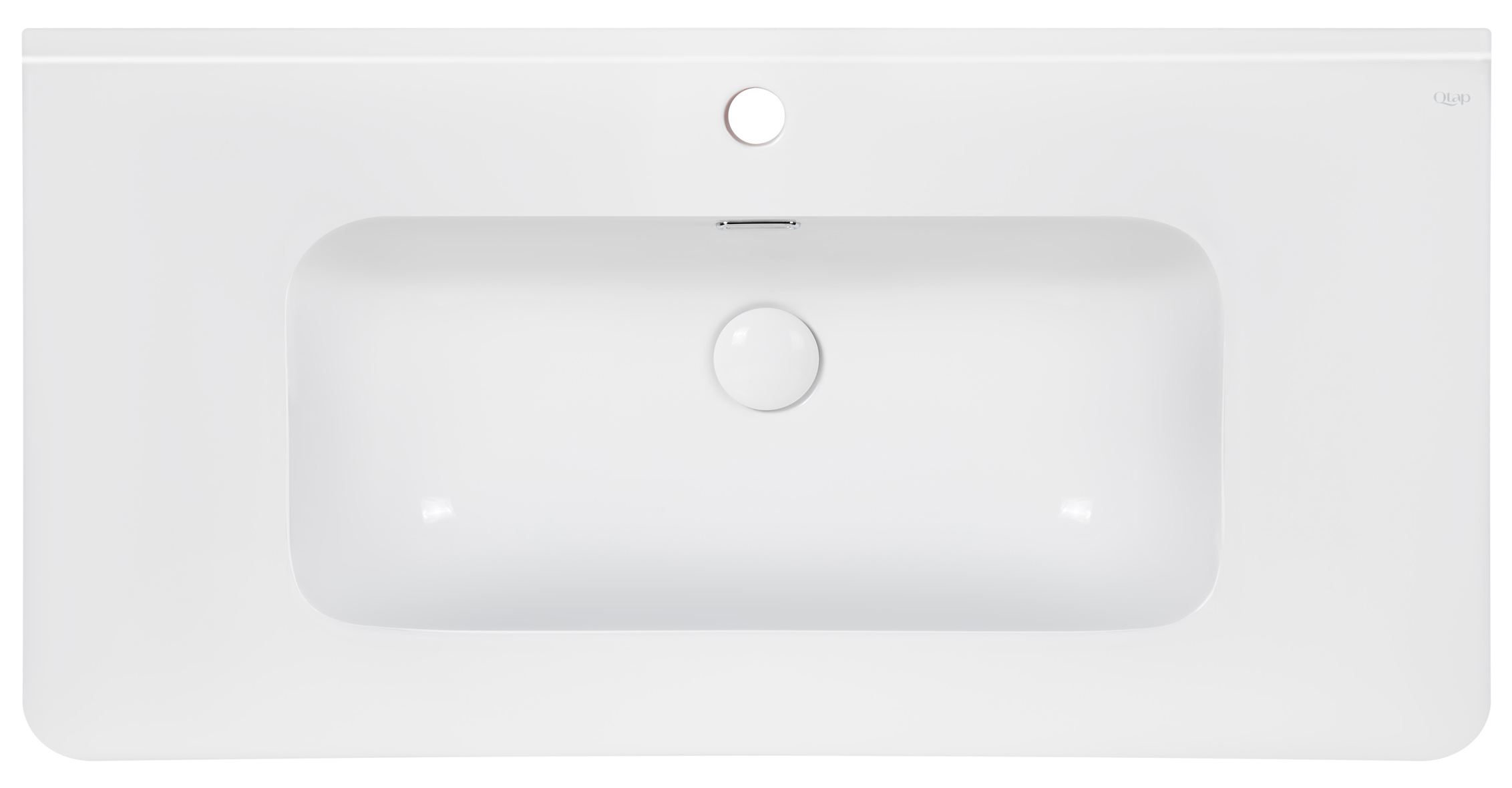 

Раковина QTAP Albatross 9H 1000х460х180 White с донным клапаном QT01119100HW