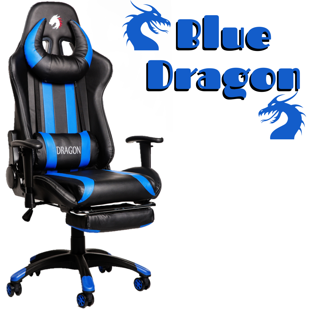 

Геймерское кресло Zano "Blue Dragon" Черно-синее