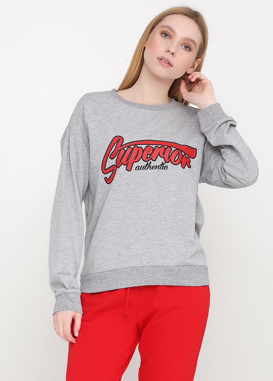 

Свитшот H&  Серый 0570474_05, Свитшот H&M M Серый 0570474_05