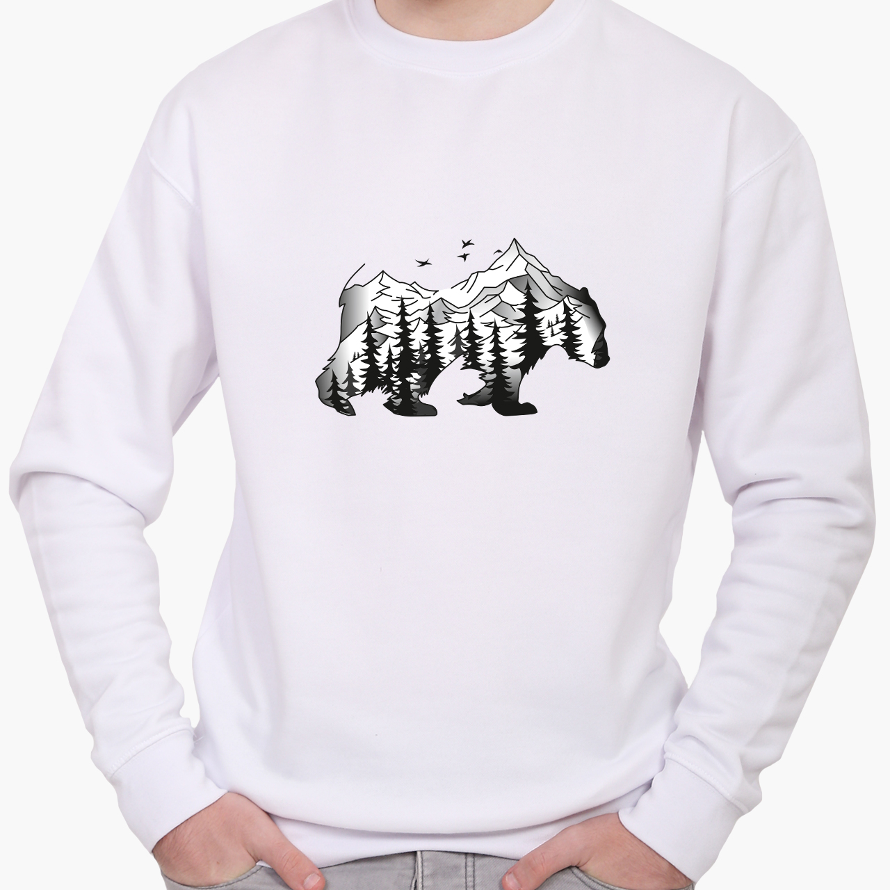 

Свитшот мужской Медведь (Bear) (8771-1988) Белый, Свитшот мужской Медведь (Bear) (8771-1988) Белый XL