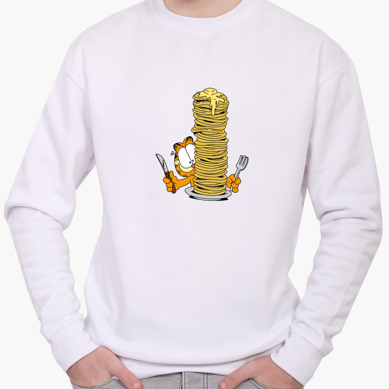 

Свитшот мужской Гарфилд (8771-2042) Белый XXL