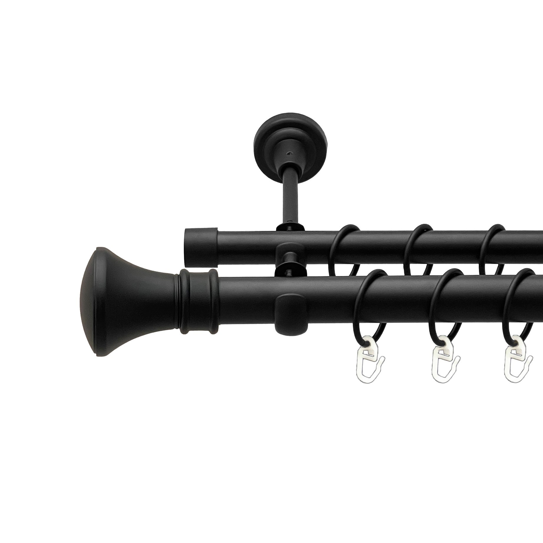 

Карниз Orvit Люксор металевий дворядний відкритий гладка труба кільце металеве Чорний Оксамит 25\19 мм 240 см (00-00018132)