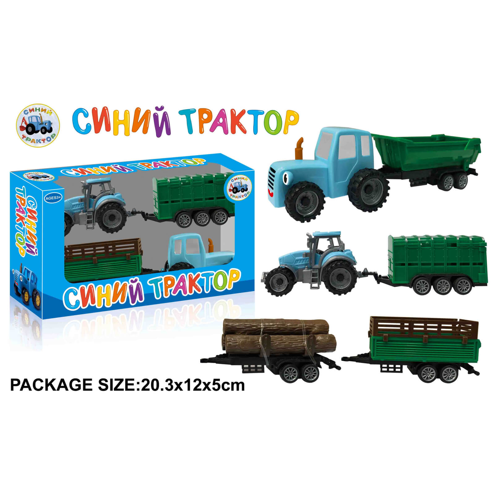 

Трактор инерционный с прицепом EN2005 A-Toys (EN2005)