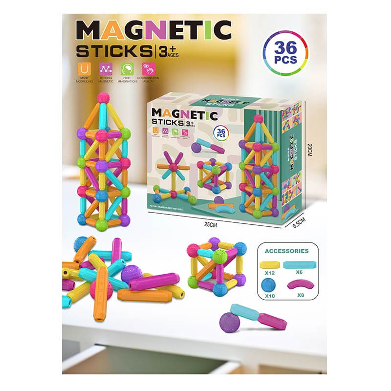 

Магнитный конструктор 36 деталей 158-11 A-Toys (158-11)