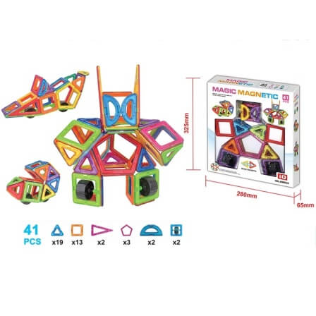 

Конструктор магнитный MAGIC MAGNETIC 41 деталь JH8634 Magic Magnetic (JH8634)