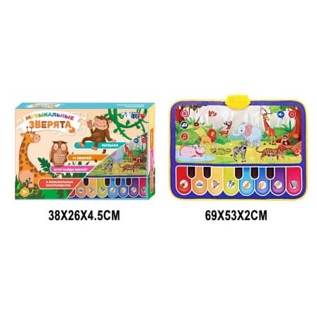 

Плакат обучающий интерактивный «Музыкальные зверята» KD266 A-Toys (KD266)