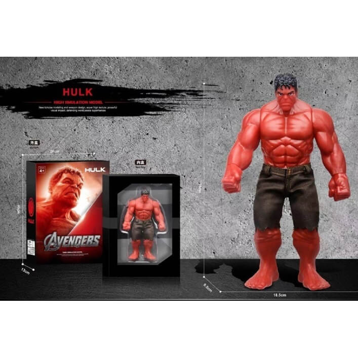 

Герои Avengers «HULK» (красный) с подвижными суставами (в разобранном виде) 9898-10 A-Toys (9898-10)