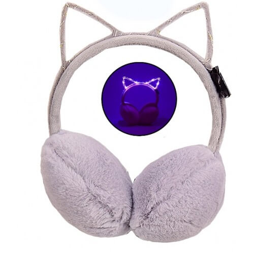 

Меховые наушники серые 18 см с ушками (свет) AC8406СЕРЫЙ A-Toys (AC8406СЕРЫЙ)