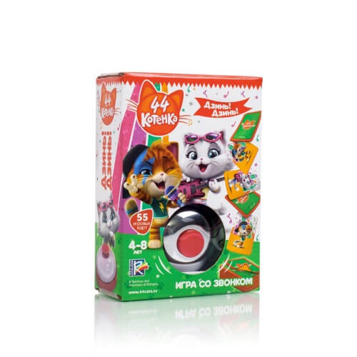 

Игра со звонком «44 Кота. Дзинь! Дзинь!» (рус) ТМ Влади Тойс VT8010-06 Vladi Toys (VT8010-06)