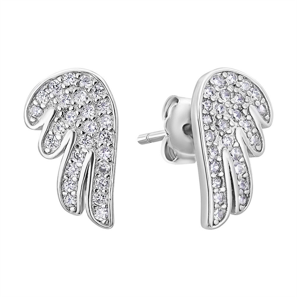 

Серебряные серьги с фианитами 000132627