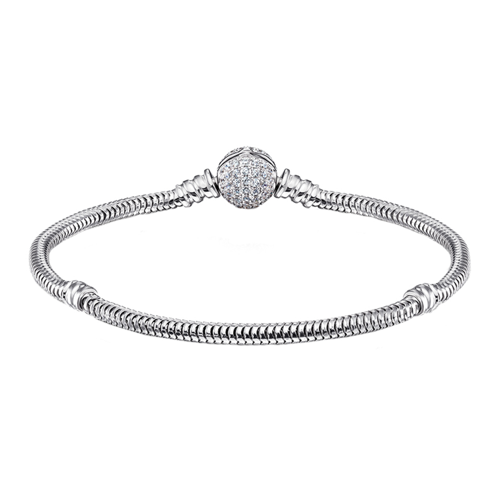 

Серебряный браслет с фианитами 000118354 17 размера