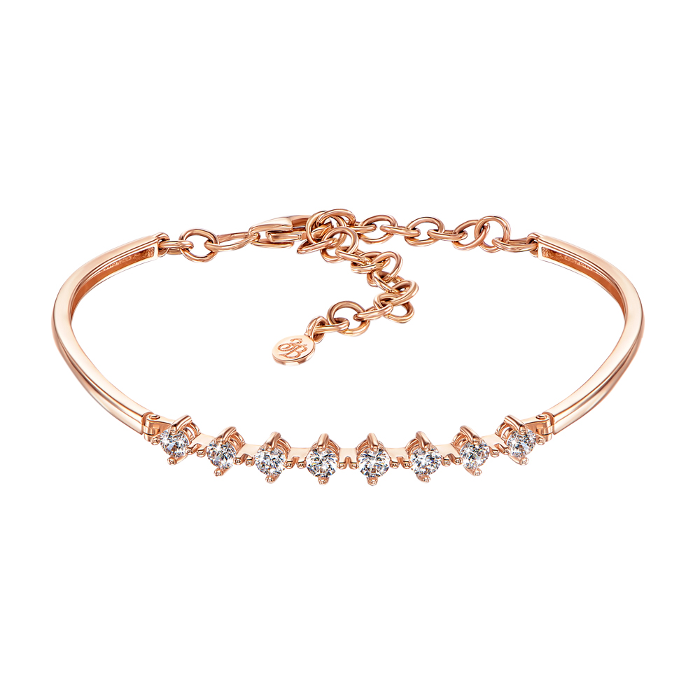 

Браслет из красного золота с фианитами S Zirconia 000132832 без размера