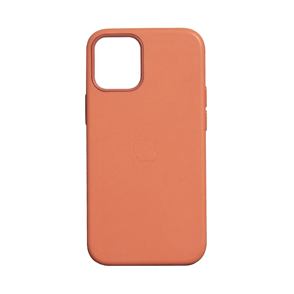 

Чехол Space MagSafe Leather Case Full Size для Apple iPhone 12 / iPhone 12 Pro Orange
