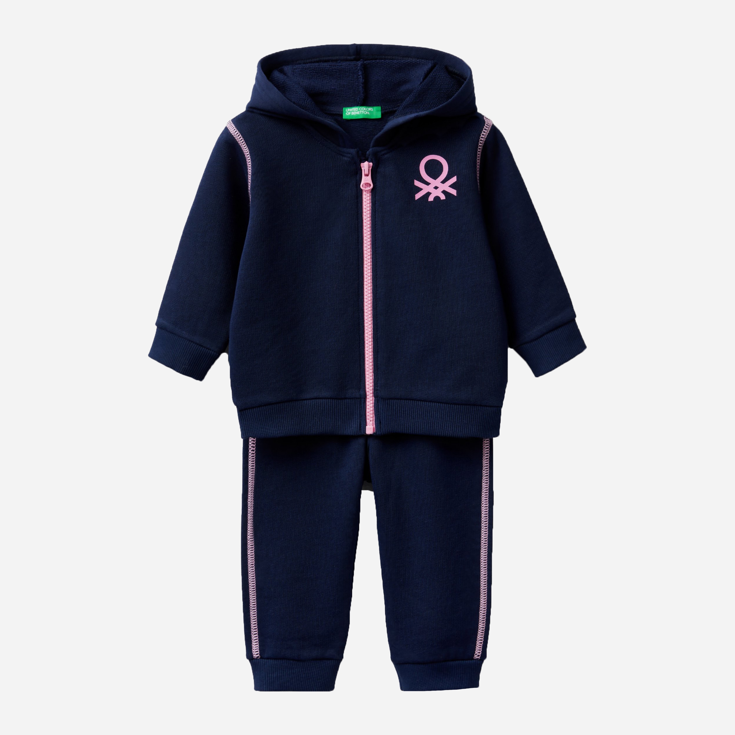 

Спортивный костюм United Colors of Benetton 3J70Z5488.P-901 82 см Темно-синий с розовым