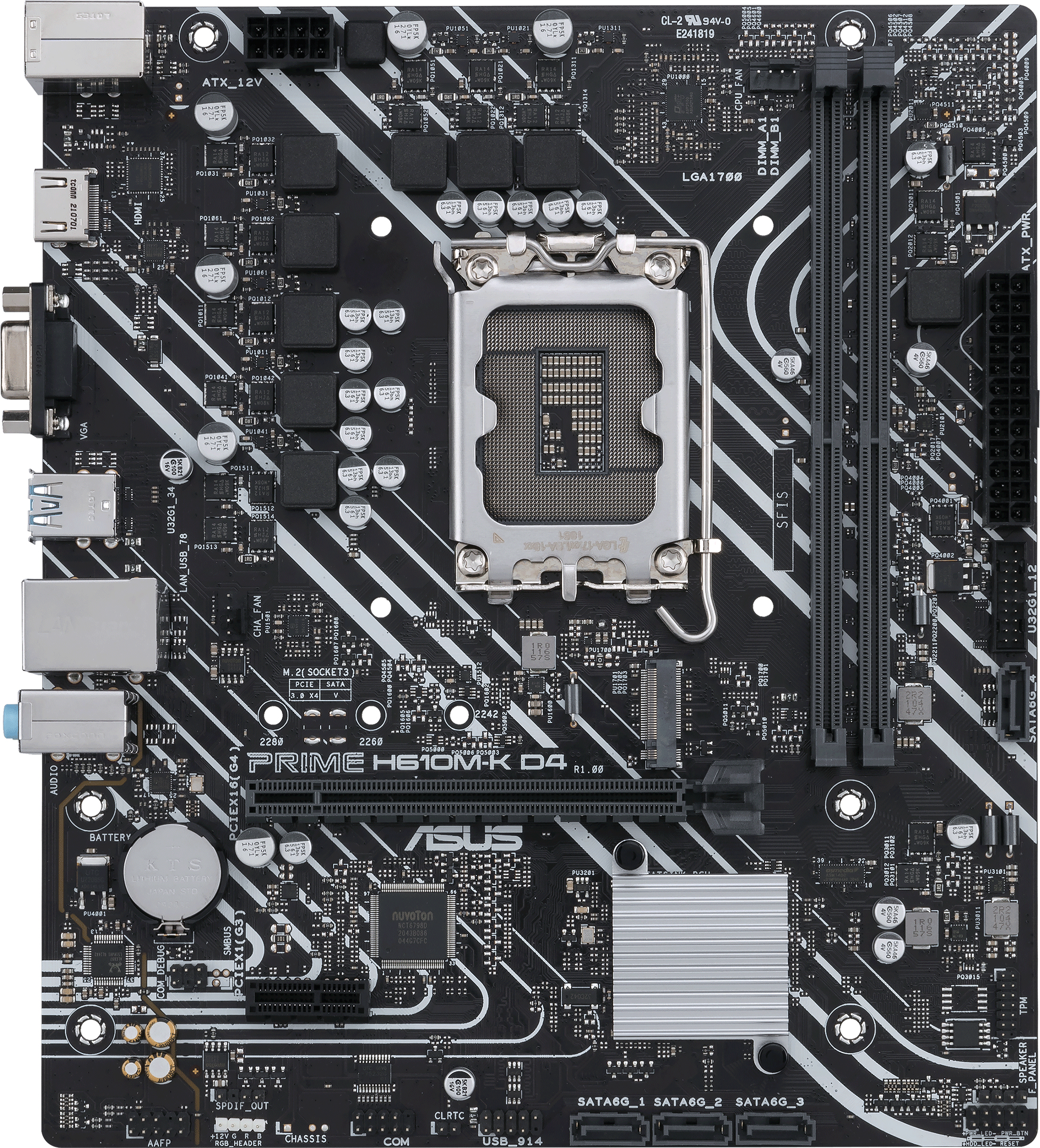 

Материнская плата Asus PRIME H610M-K D4 (s1700, Intel H610, PCI-Ex16)