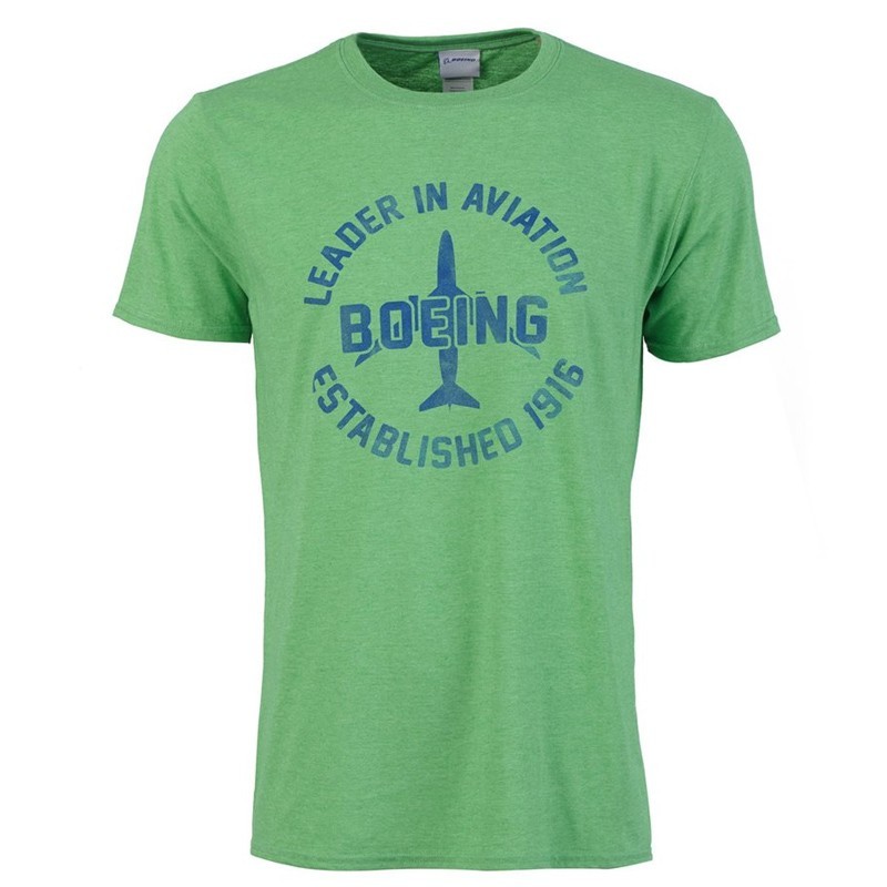 

Футболка Boeing Leader in Aviation T-Shirt  зелёная, Футболка Boeing Leader in Aviation T-Shirt L зелёная