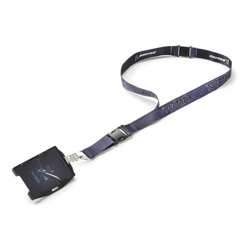 

Лента для бейджа Boeing 737 MAX X-Ray Graphic Lanyard Серая