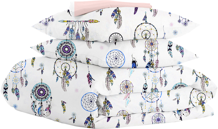

Комплект постельного белья Cosas Dreamcatcher Blue 200х220 см Rose