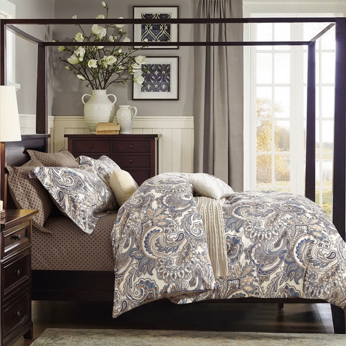 

Постельное белье Vie Nouvelle Classic Cатин PPCL-063 200х220 Разноцветный