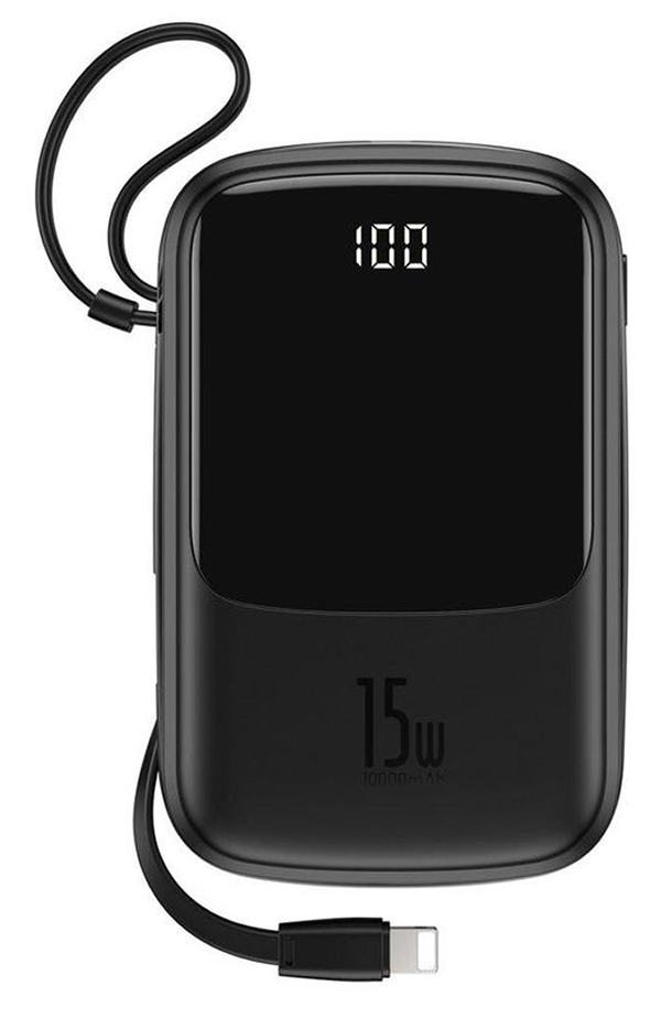 

УМБ Power Bank (внешний аккумулятор) Baseus Qpow 10000 мАч Черный (PPQD-B01)