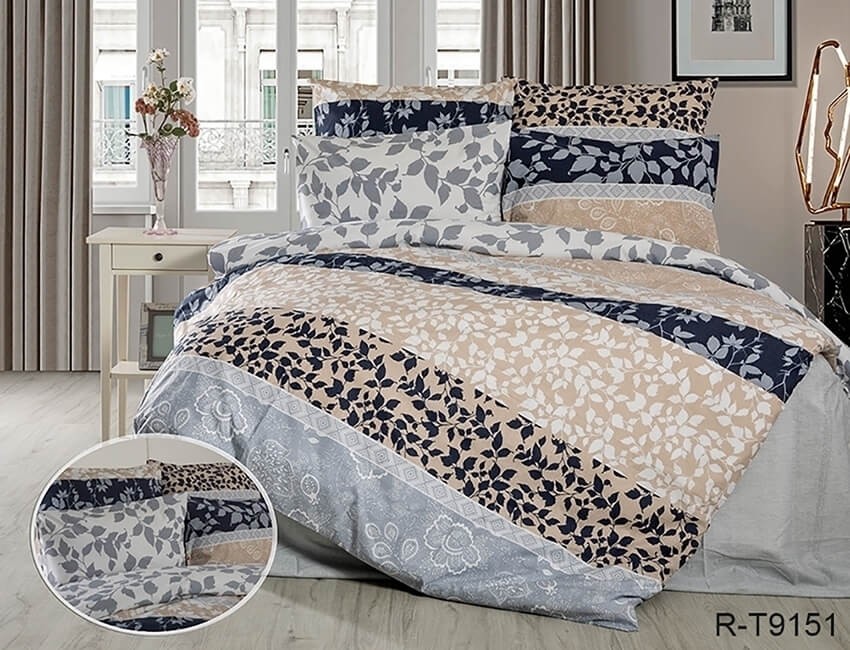 

Комплект постельного белья ранфорс Tag Tekstil R-T9151 Семейный