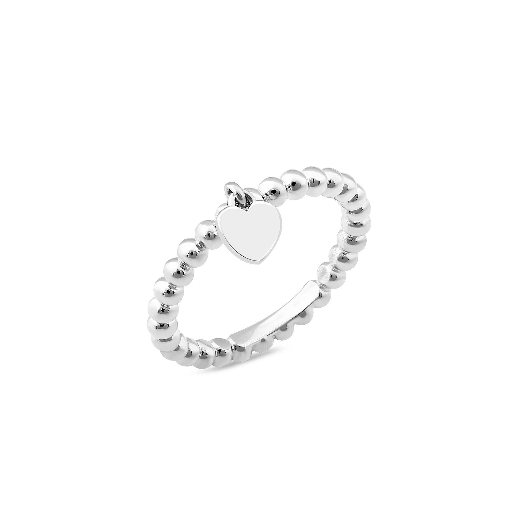 

Серебряное кольцо Сердце 1064 19