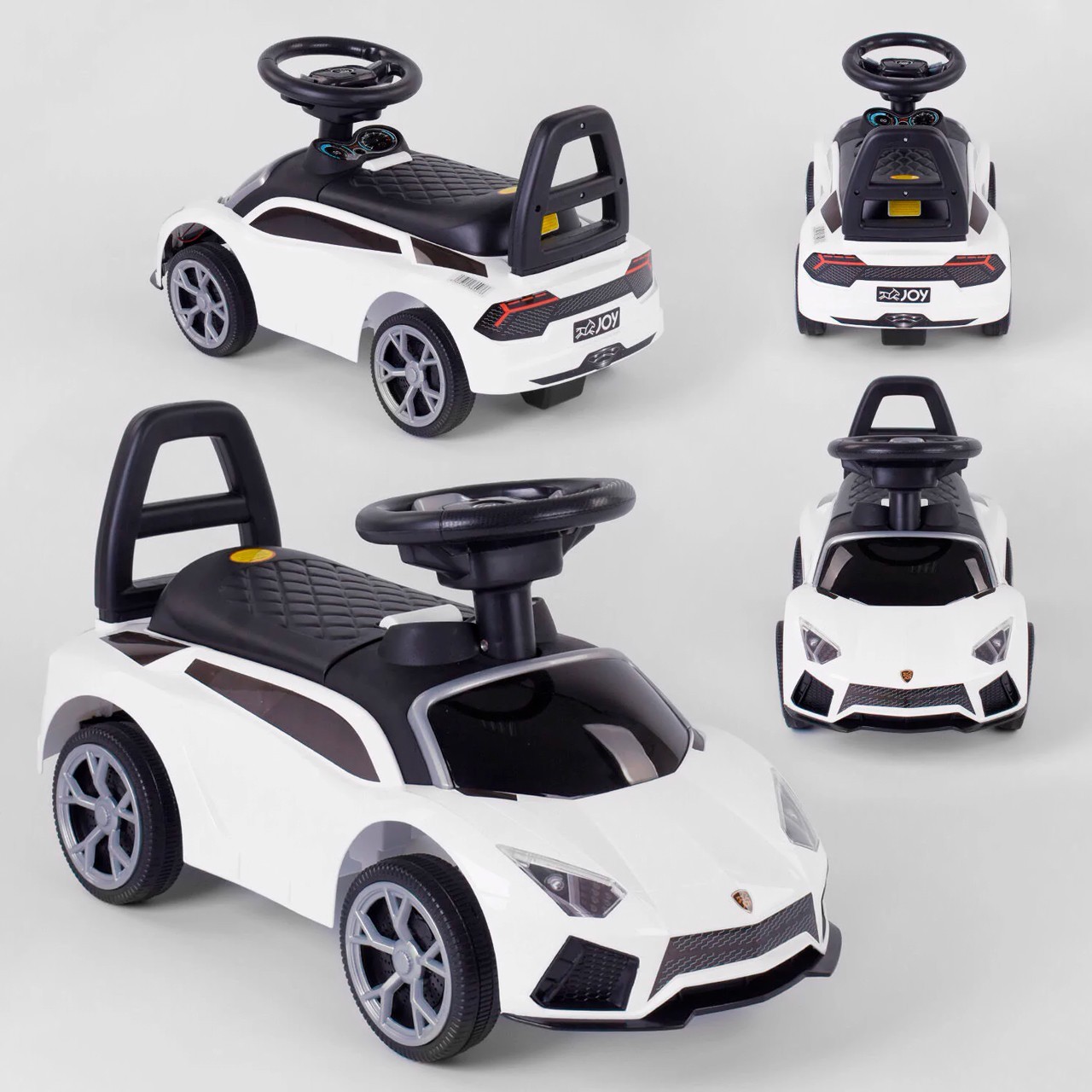 

Машинка-толокар JOY LB 309 белая | Каталка музыкальная, колеса 14см, нагрузка 30кг (94141)