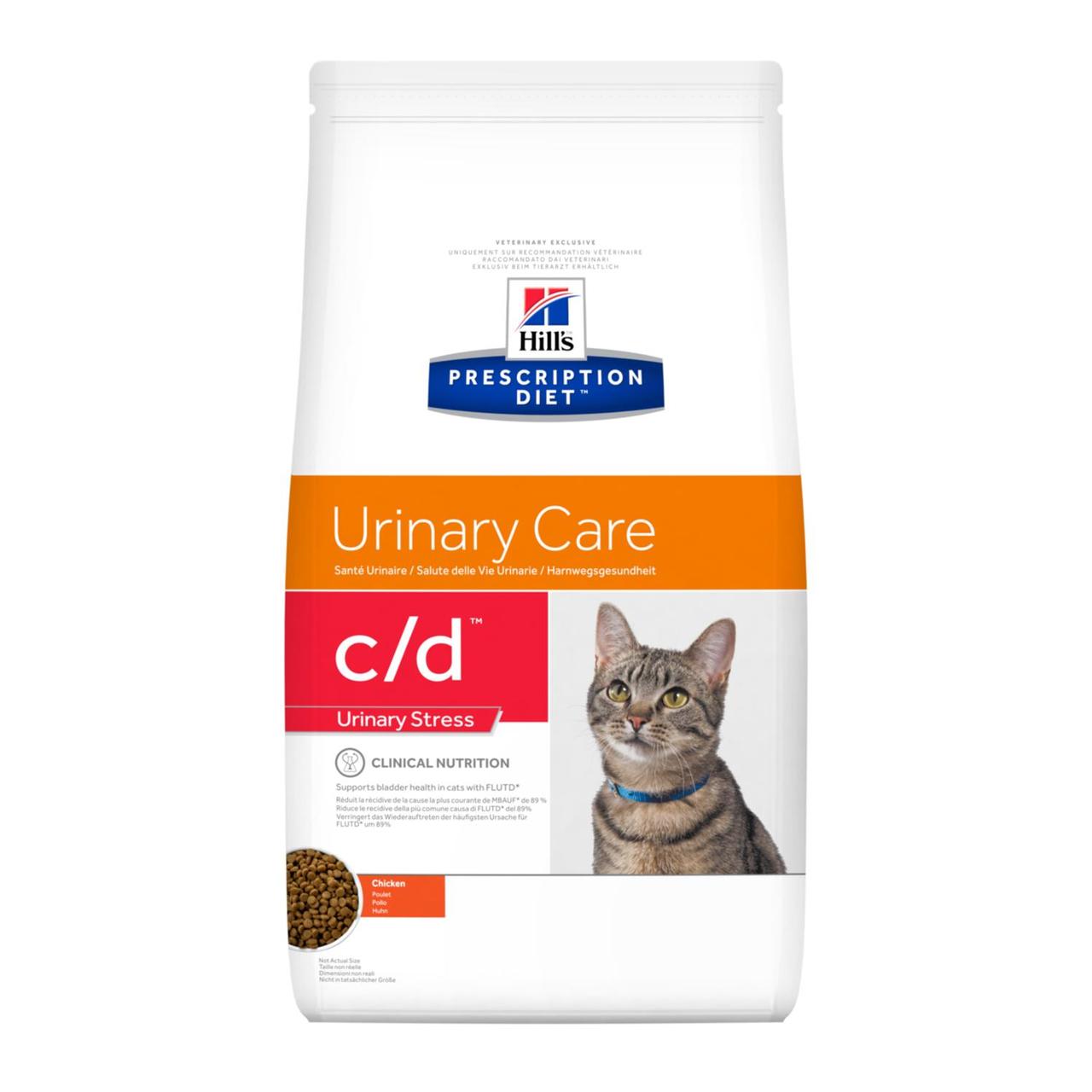 

Сухой корм Hills Feline C/D Urinary Stress Chicken 0.4 кг (3148)