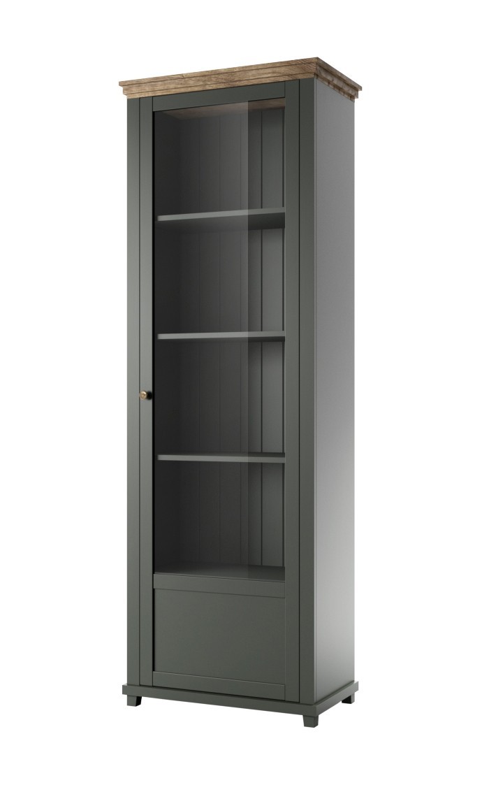 

Витрина Helvetia Evora правая зеленый/дуб лефкас 71x200x42 см 24ZRJU06