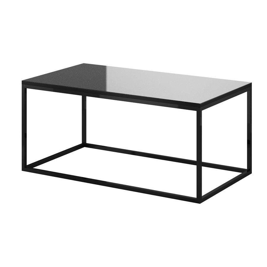 

Стол журнальный Helvetia Helio черный / черное стекло 110x48x60 см 24WWJW99
