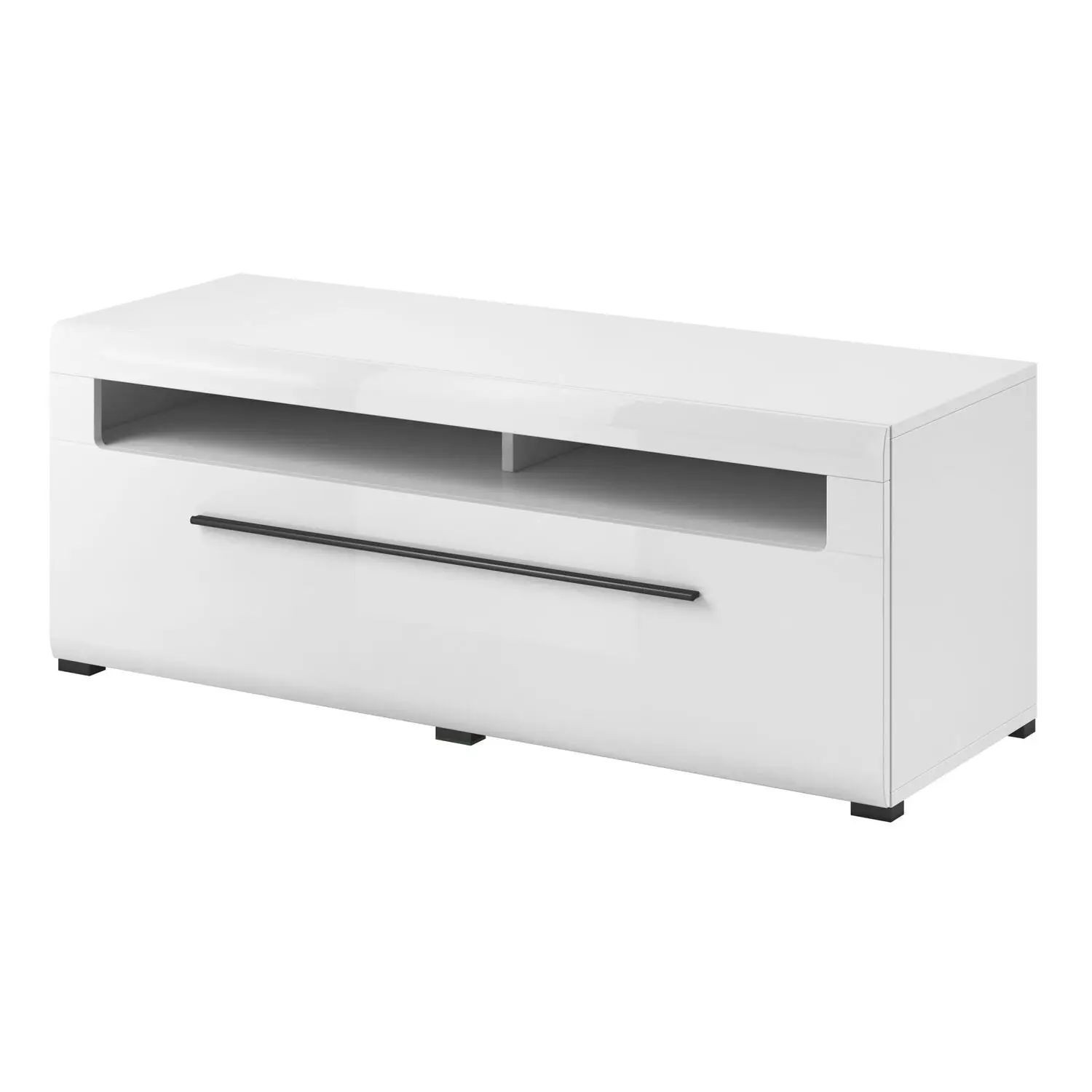 

Тумба ТВ Helvetia Tulsa белый / белый глянец 140x52x50 см 2497FJ41