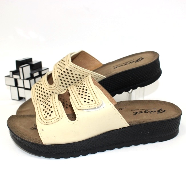 

Женские шлёпанцы Guzel 3804-5 36 22.5см беж