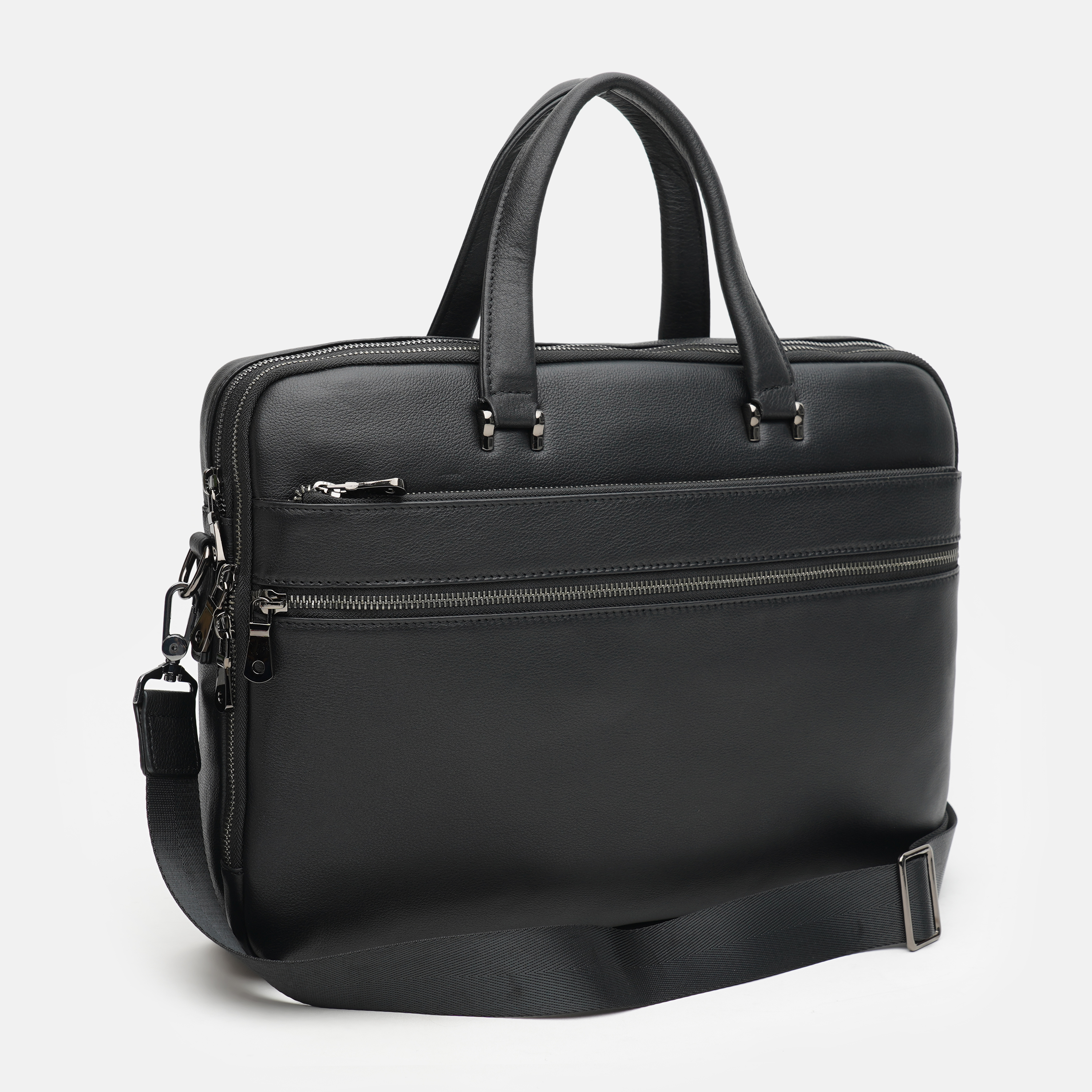 

Мужская сумка кожаная Palmera K107522-3 Черная