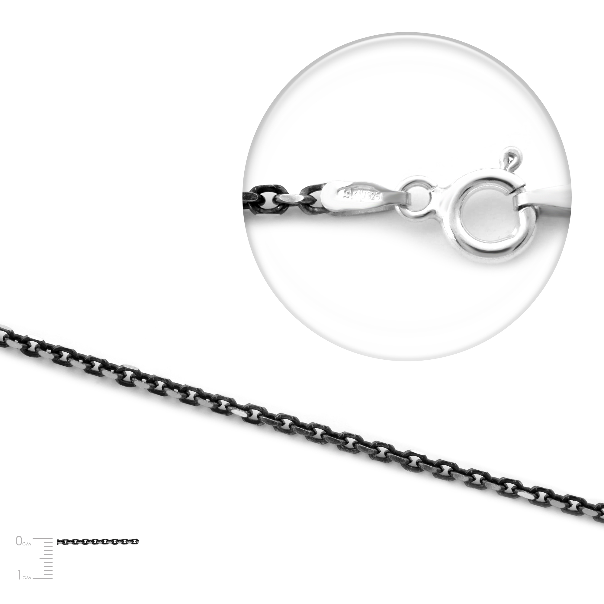 

Серебряная цепь ADC ox 60 55