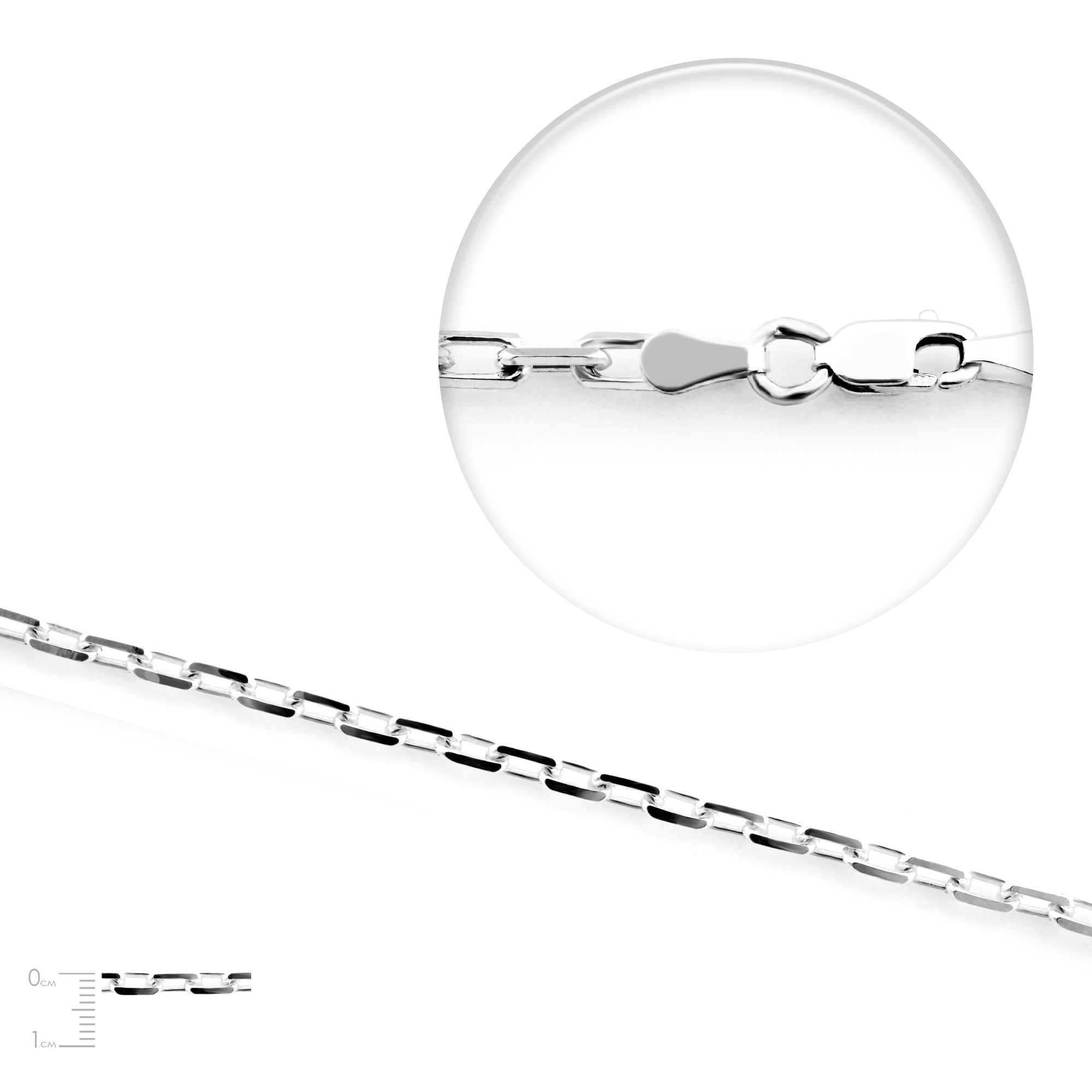 

Серебряная цепь AD 100 Rod 50