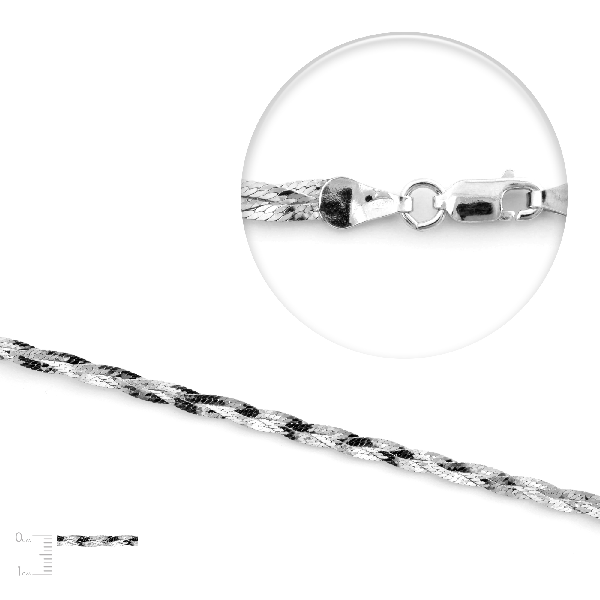 

Серебряная цепь GDD T002 030 rod 40